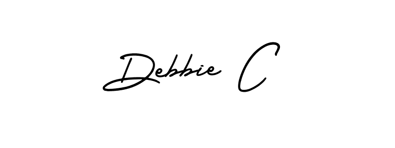 if you are searching for the best signature style for your name Debbie C. so please give up your signature search. here we have designed multiple signature styles  using AmerikaSignatureDemo-Regular. Debbie C signature style 3 images and pictures png