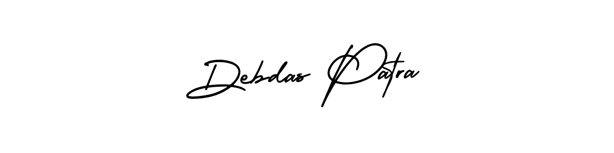 The best way (AmerikaSignatureDemo-Regular) to make a short signature is to pick only two or three words in your name. The name Debdas Patra include a total of six letters. For converting this name. Debdas Patra signature style 3 images and pictures png