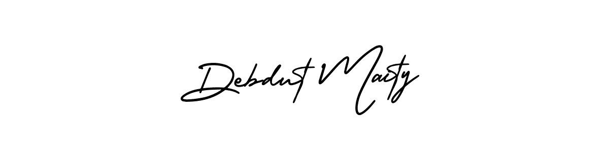 Similarly AmerikaSignatureDemo-Regular is the best handwritten signature design. Signature creator online .You can use it as an online autograph creator for name Debdut Maity. Debdut Maity signature style 3 images and pictures png
