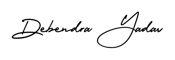 Get inspired by this graceful AmerikaSignatureDemo-Regular signature style for name Debendra Yadav. Smooth loops and balanced proportions for everyday use. Debendra Yadav signature style 3 images and pictures png