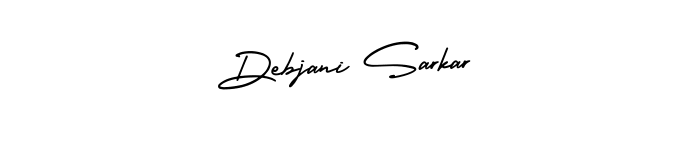 How to make Debjani Sarkar name signature. Use AmerikaSignatureDemo-Regular style for creating short signs online. This is the latest handwritten sign. Debjani Sarkar signature style 3 images and pictures png
