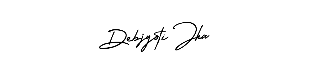 How to make Debjyoti Jha signature? AmerikaSignatureDemo-Regular is a professional autograph style. Create handwritten signature for Debjyoti Jha name. Debjyoti Jha signature style 3 images and pictures png