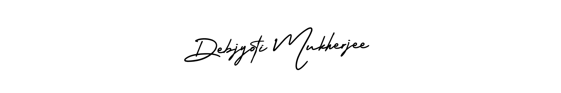 It looks lik you need a new signature style for name Debjyoti Mukherjee. Design unique handwritten (AmerikaSignatureDemo-Regular) signature with our free signature maker in just a few clicks. Debjyoti Mukherjee signature style 3 images and pictures png