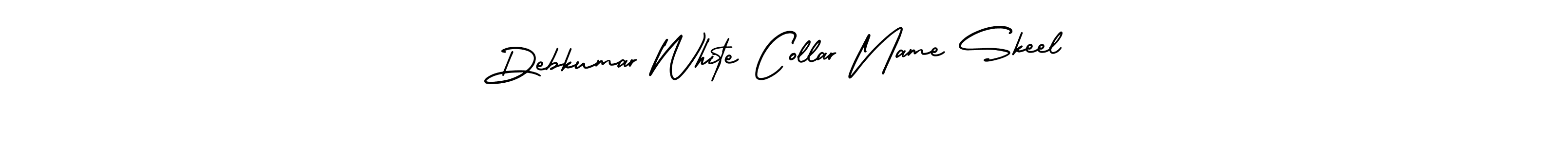 Design your own signature with our free online signature maker. With this signature software, you can create a handwritten (AmerikaSignatureDemo-Regular) signature for name Debkumar White Collar Name Skeel. Debkumar White Collar Name Skeel signature style 3 images and pictures png