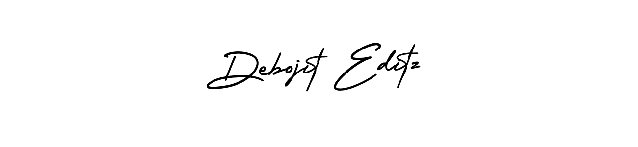 The best way (AmerikaSignatureDemo-Regular) to make a short signature is to pick only two or three words in your name. The name Debojit Editz include a total of six letters. For converting this name. Debojit Editz signature style 3 images and pictures png