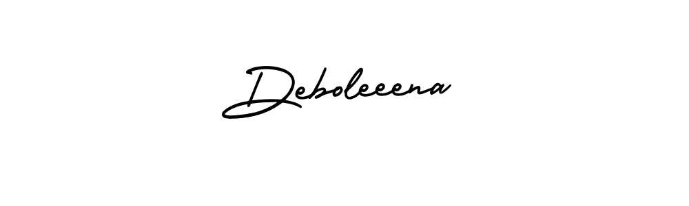 Design your own signature with our free online signature maker. With this signature software, you can create a handwritten (AmerikaSignatureDemo-Regular) signature for name Deboleeena. Deboleeena signature style 3 images and pictures png