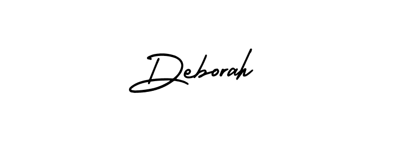 Create a beautiful signature design for name Deborah . With this signature (AmerikaSignatureDemo-Regular) fonts, you can make a handwritten signature for free. Deborah  signature style 3 images and pictures png