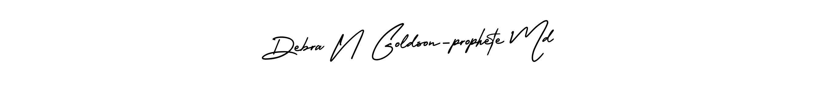 How to make Debra N Goldson-prophete Md name signature. Use AmerikaSignatureDemo-Regular style for creating short signs online. This is the latest handwritten sign. Debra N Goldson-prophete Md signature style 3 images and pictures png