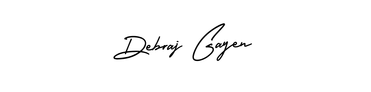 Create a beautiful signature design for name Debraj Gayen. With this signature (AmerikaSignatureDemo-Regular) fonts, you can make a handwritten signature for free. Debraj Gayen signature style 3 images and pictures png