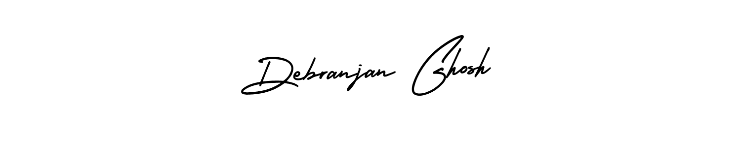 Debranjan Ghosh stylish signature style. Best Handwritten Sign (AmerikaSignatureDemo-Regular) for my name. Handwritten Signature Collection Ideas for my name Debranjan Ghosh. Debranjan Ghosh signature style 3 images and pictures png