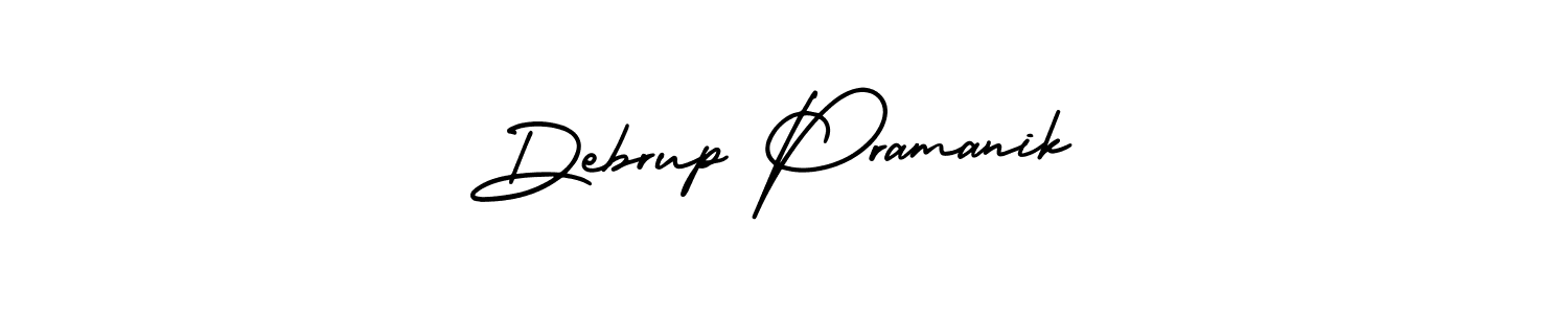 It looks lik you need a new signature style for name Debrup Pramanik. Design unique handwritten (AmerikaSignatureDemo-Regular) signature with our free signature maker in just a few clicks. Debrup Pramanik signature style 3 images and pictures png
