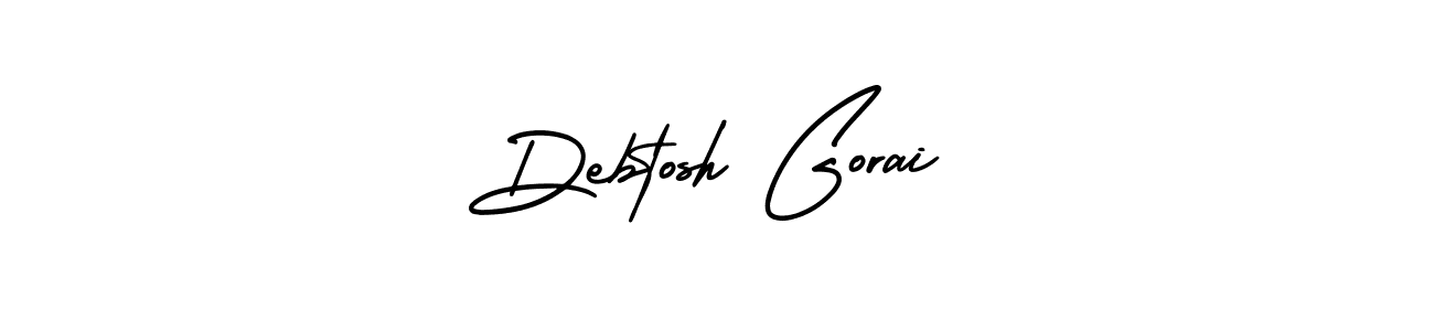 How to Draw Debtosh Gorai signature style? AmerikaSignatureDemo-Regular is a latest design signature styles for name Debtosh Gorai. Debtosh Gorai signature style 3 images and pictures png