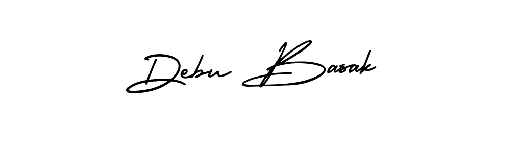 Design your own signature with our free online signature maker. With this signature software, you can create a handwritten (AmerikaSignatureDemo-Regular) signature for name Debu Basak. Debu Basak signature style 3 images and pictures png