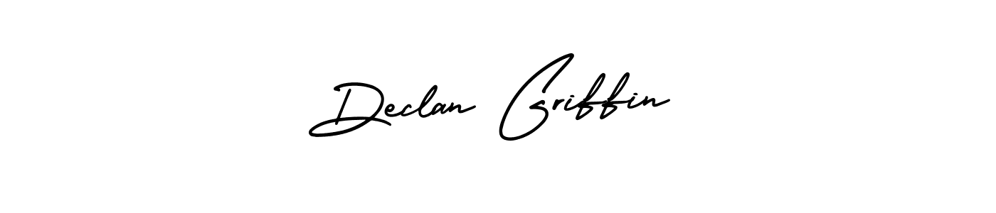 The best way (AmerikaSignatureDemo-Regular) to make a short signature is to pick only two or three words in your name. The name Declan Griffin include a total of six letters. For converting this name. Declan Griffin signature style 3 images and pictures png