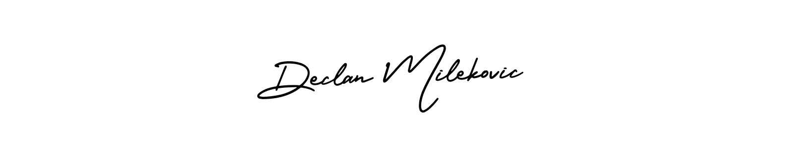 Create a beautiful signature design for name Declan Milekovic. With this signature (AmerikaSignatureDemo-Regular) fonts, you can make a handwritten signature for free. Declan Milekovic signature style 3 images and pictures png