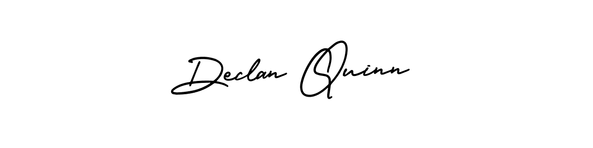 The best way (AmerikaSignatureDemo-Regular) to make a short signature is to pick only two or three words in your name. The name Declan Quinn include a total of six letters. For converting this name. Declan Quinn signature style 3 images and pictures png