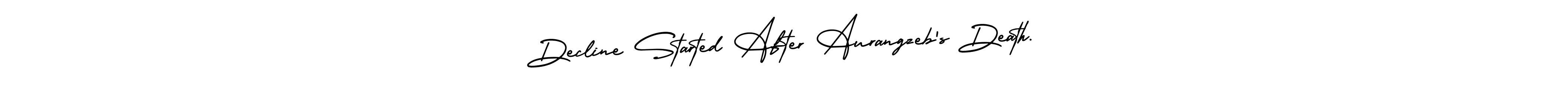 How to Draw Decline Started After Aurangzeb’s Death. signature style? AmerikaSignatureDemo-Regular is a latest design signature styles for name Decline Started After Aurangzeb’s Death.. Decline Started After Aurangzeb’s Death. signature style 3 images and pictures png