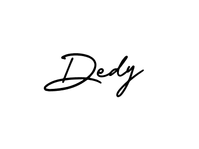 Dedy stylish signature style. Best Handwritten Sign (AmerikaSignatureDemo-Regular) for my name. Handwritten Signature Collection Ideas for my name Dedy. Dedy signature style 3 images and pictures png