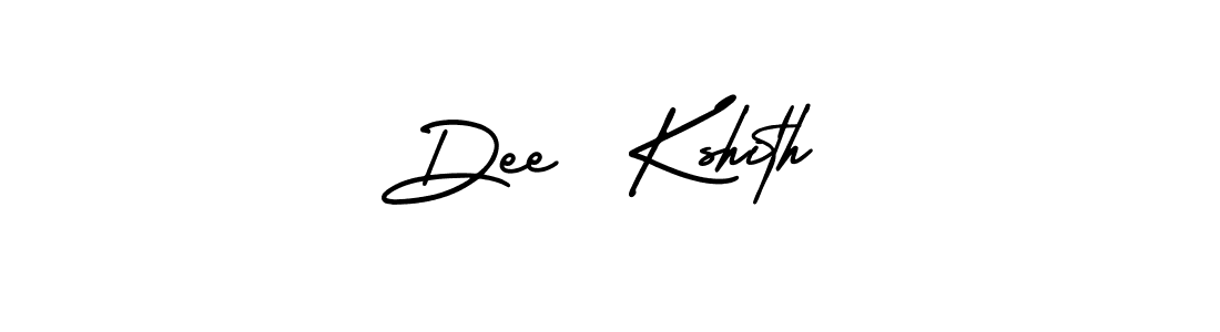 Use a signature maker to create a handwritten signature online. With this signature software, you can design (AmerikaSignatureDemo-Regular) your own signature for name Dee  Kshith. Dee  Kshith signature style 3 images and pictures png