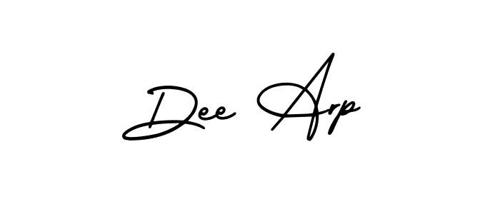 It looks lik you need a new signature style for name Dee Arp. Design unique handwritten (AmerikaSignatureDemo-Regular) signature with our free signature maker in just a few clicks. Dee Arp signature style 3 images and pictures png