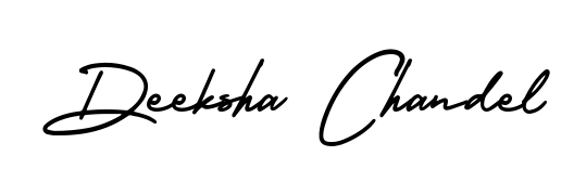 Also You can easily find your signature by using the search form. We will create Deeksha Chandel name handwritten signature images for you free of cost using AmerikaSignatureDemo-Regular sign style. Deeksha Chandel signature style 3 images and pictures png