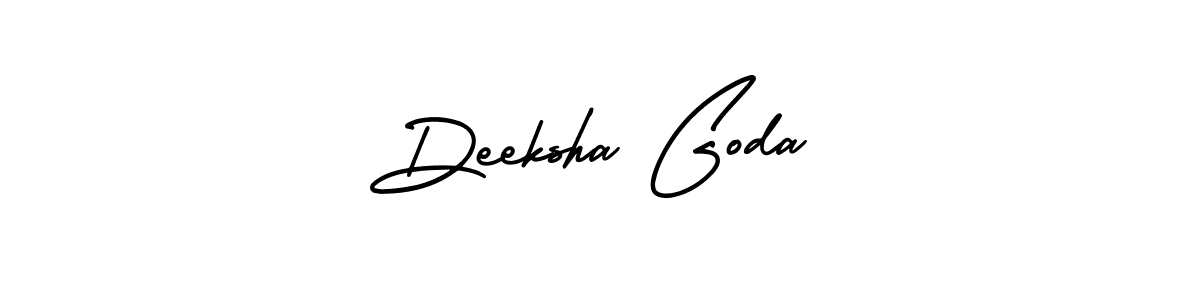 Make a short Deeksha Goda signature style. Manage your documents anywhere anytime using AmerikaSignatureDemo-Regular. Create and add eSignatures, submit forms, share and send files easily. Deeksha Goda signature style 3 images and pictures png