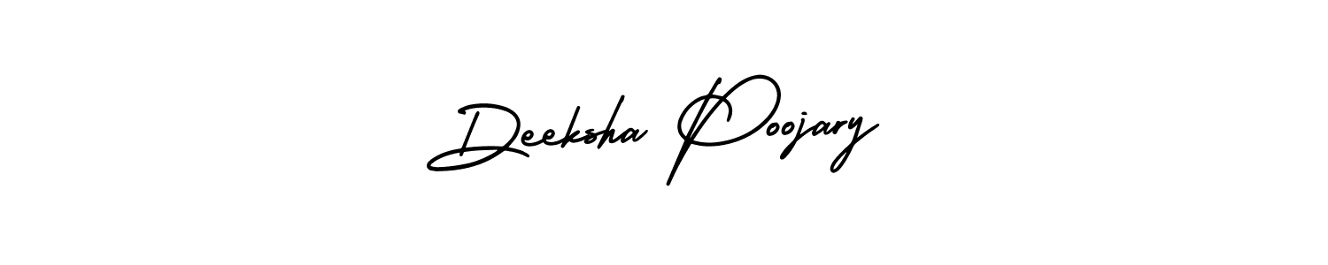 Also You can easily find your signature by using the search form. We will create Deeksha Poojary name handwritten signature images for you free of cost using AmerikaSignatureDemo-Regular sign style. Deeksha Poojary signature style 3 images and pictures png