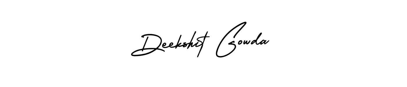 Similarly AmerikaSignatureDemo-Regular is the best handwritten signature design. Signature creator online .You can use it as an online autograph creator for name Deekshit Gowda. Deekshit Gowda signature style 3 images and pictures png