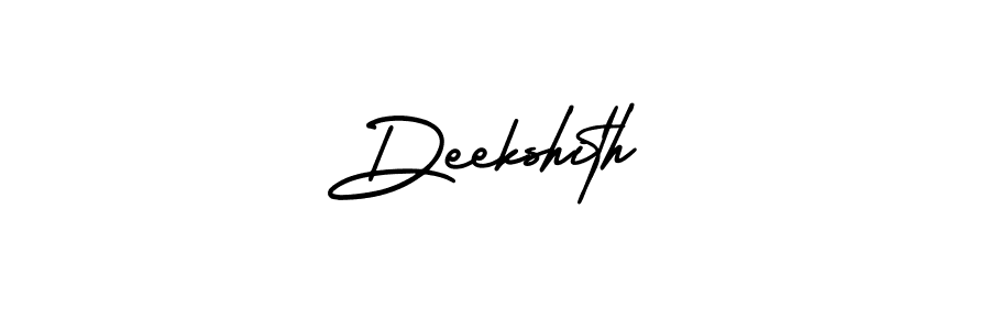 if you are searching for the best signature style for your name Deekshith. so please give up your signature search. here we have designed multiple signature styles  using AmerikaSignatureDemo-Regular. Deekshith signature style 3 images and pictures png