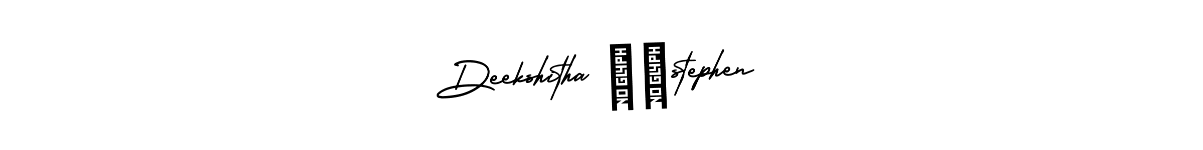 It looks lik you need a new signature style for name Deekshitha ❣️stephen. Design unique handwritten (AmerikaSignatureDemo-Regular) signature with our free signature maker in just a few clicks. Deekshitha ❣️stephen signature style 3 images and pictures png