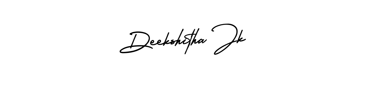 Make a beautiful signature design for name Deekshitha Jk. Use this online signature maker to create a handwritten signature for free. Deekshitha Jk signature style 3 images and pictures png