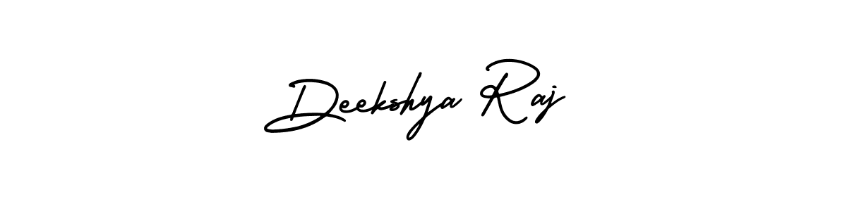 The best way (AmerikaSignatureDemo-Regular) to make a short signature is to pick only two or three words in your name. The name Deekshya Raj include a total of six letters. For converting this name. Deekshya Raj signature style 3 images and pictures png