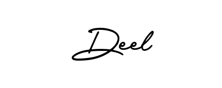 A sleek calligraphic signature for name Deel utilizing AmerikaSignatureDemo-Regular styling. Great for adding personal signatures to photos and art. Deel signature style 3 images and pictures png