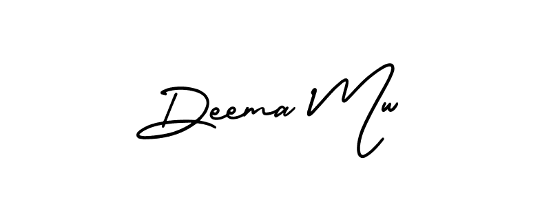 It looks lik you need a new signature style for name Deema Mw. Design unique handwritten (AmerikaSignatureDemo-Regular) signature with our free signature maker in just a few clicks. Deema Mw signature style 3 images and pictures png