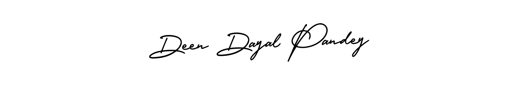 How to make Deen Dayal Pandey name signature. Use AmerikaSignatureDemo-Regular style for creating short signs online. This is the latest handwritten sign. Deen Dayal Pandey signature style 3 images and pictures png