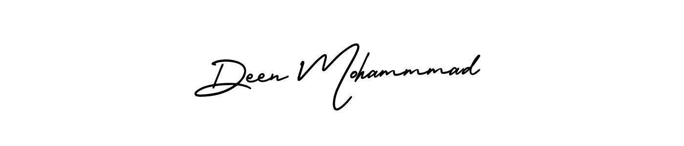 Create a beautiful signature design for name Deen Mohammmad. With this signature (AmerikaSignatureDemo-Regular) fonts, you can make a handwritten signature for free. Deen Mohammmad signature style 3 images and pictures png