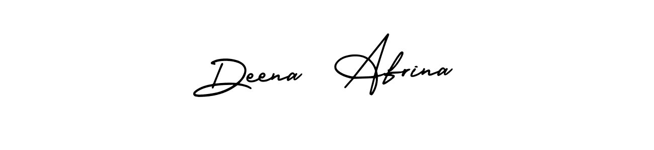 Similarly AmerikaSignatureDemo-Regular is the best handwritten signature design. Signature creator online .You can use it as an online autograph creator for name Deena  Afrina. Deena  Afrina signature style 3 images and pictures png