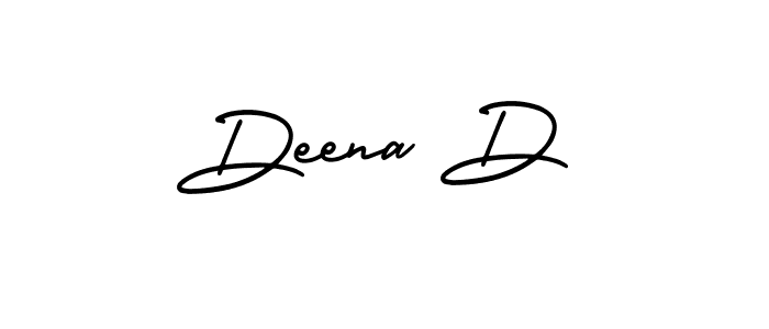 It looks lik you need a new signature style for name Deena D. Design unique handwritten (AmerikaSignatureDemo-Regular) signature with our free signature maker in just a few clicks. Deena D signature style 3 images and pictures png