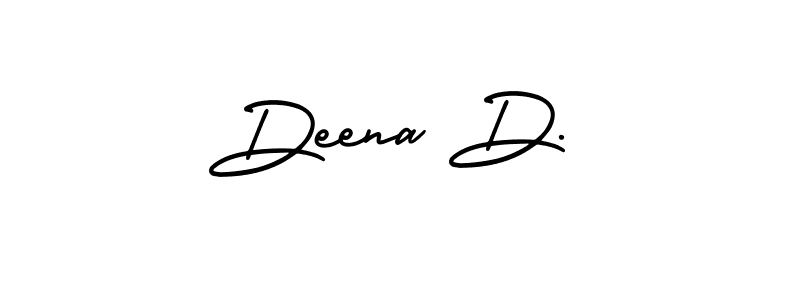 Check out images of Autograph of Deena D. name. Actor Deena D. Signature Style. AmerikaSignatureDemo-Regular is a professional sign style online. Deena D. signature style 3 images and pictures png