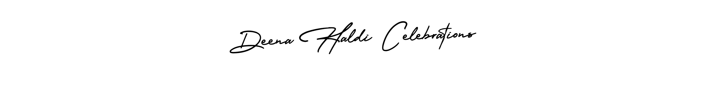 It looks lik you need a new signature style for name Deena Haldi Celebrations. Design unique handwritten (AmerikaSignatureDemo-Regular) signature with our free signature maker in just a few clicks. Deena Haldi Celebrations signature style 3 images and pictures png