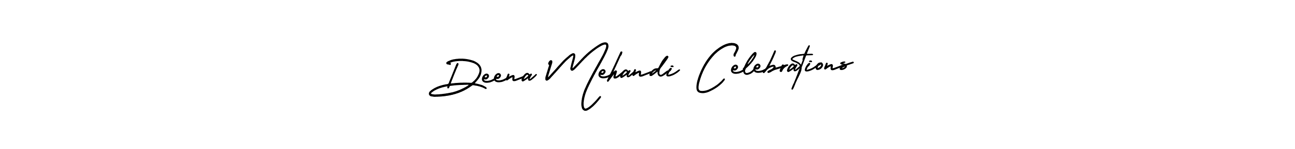 Also we have Deena Mehandi Celebrations name is the best signature style. Create professional handwritten signature collection using AmerikaSignatureDemo-Regular autograph style. Deena Mehandi Celebrations signature style 3 images and pictures png