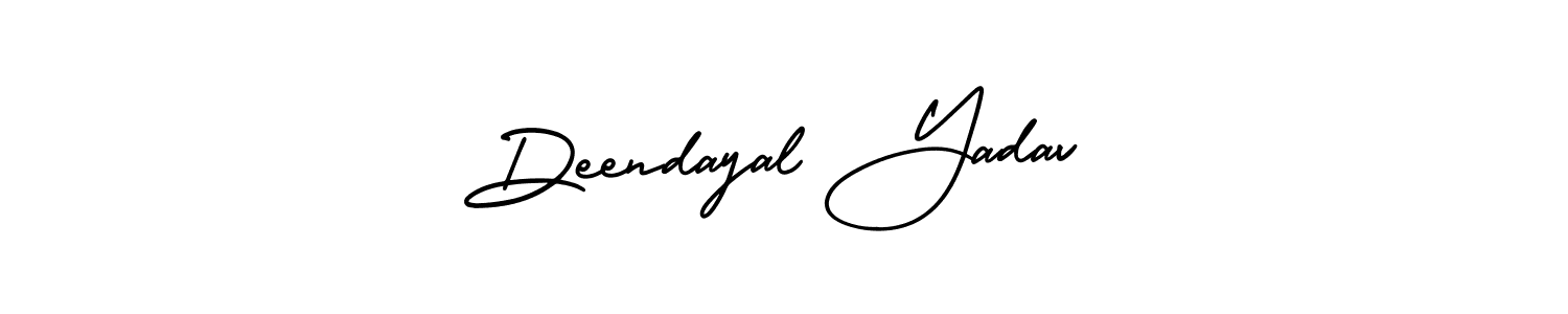 Make a beautiful signature design for name Deendayal Yadav. With this signature (AmerikaSignatureDemo-Regular) style, you can create a handwritten signature for free. Deendayal Yadav signature style 3 images and pictures png