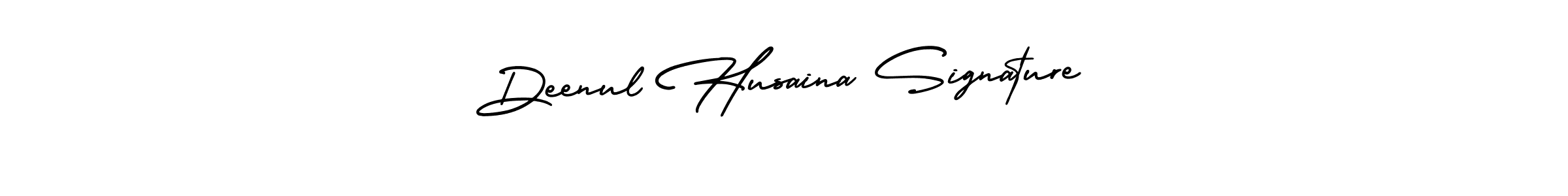 Deenul Husaina Signature stylish signature style. Best Handwritten Sign (AmerikaSignatureDemo-Regular) for my name. Handwritten Signature Collection Ideas for my name Deenul Husaina Signature. Deenul Husaina Signature signature style 3 images and pictures png