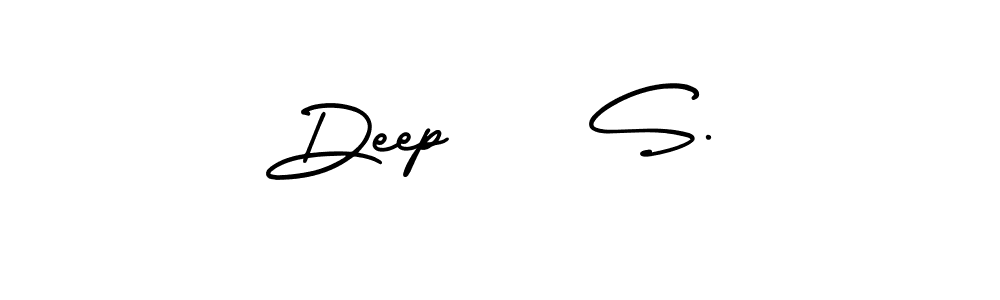Deep    S. stylish signature style. Best Handwritten Sign (AmerikaSignatureDemo-Regular) for my name. Handwritten Signature Collection Ideas for my name Deep    S.. Deep    S. signature style 3 images and pictures png