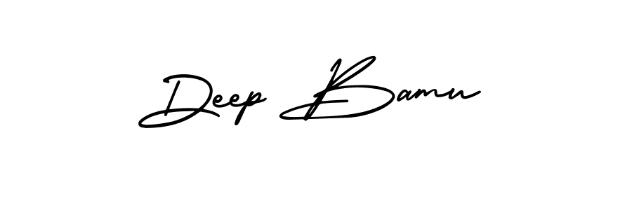 Use a signature maker to create a handwritten signature online. With this signature software, you can design (AmerikaSignatureDemo-Regular) your own signature for name Deep Bamu. Deep Bamu signature style 3 images and pictures png