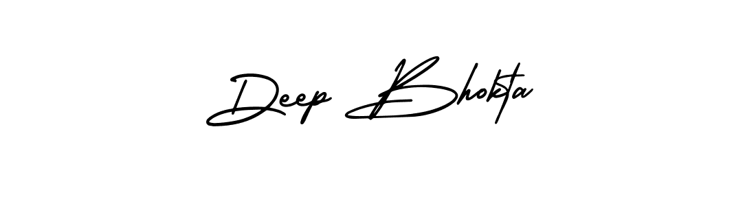 How to Draw Deep Bhokta signature style? AmerikaSignatureDemo-Regular is a latest design signature styles for name Deep Bhokta. Deep Bhokta signature style 3 images and pictures png