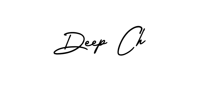 How to make Deep Ch name signature. Use AmerikaSignatureDemo-Regular style for creating short signs online. This is the latest handwritten sign. Deep Ch signature style 3 images and pictures png