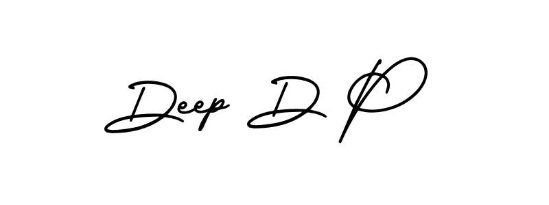It looks lik you need a new signature style for name Deep D P. Design unique handwritten (AmerikaSignatureDemo-Regular) signature with our free signature maker in just a few clicks. Deep D P signature style 3 images and pictures png