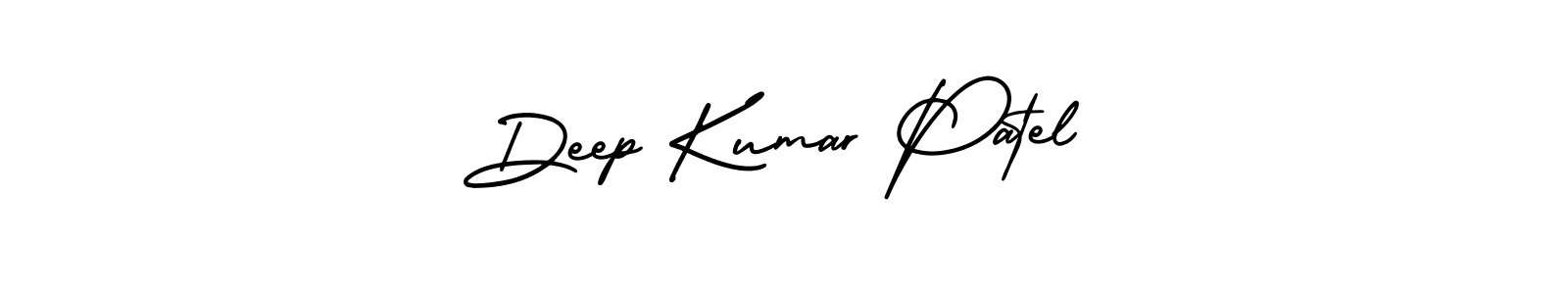 How to make Deep Kumar Patel name signature. Use AmerikaSignatureDemo-Regular style for creating short signs online. This is the latest handwritten sign. Deep Kumar Patel signature style 3 images and pictures png