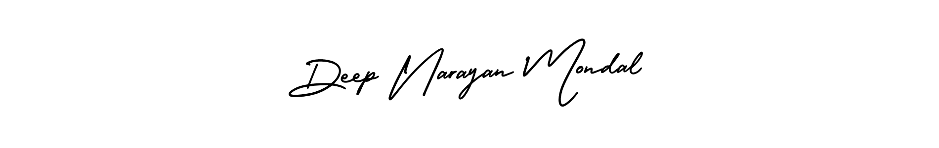 How to make Deep Narayan Mondal name signature. Use AmerikaSignatureDemo-Regular style for creating short signs online. This is the latest handwritten sign. Deep Narayan Mondal signature style 3 images and pictures png